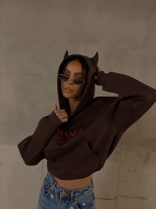 LA MANUEL bluza DEVIL chocolate