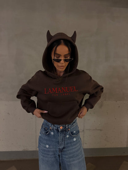 LA MANUEL bluza DEVIL chocolate