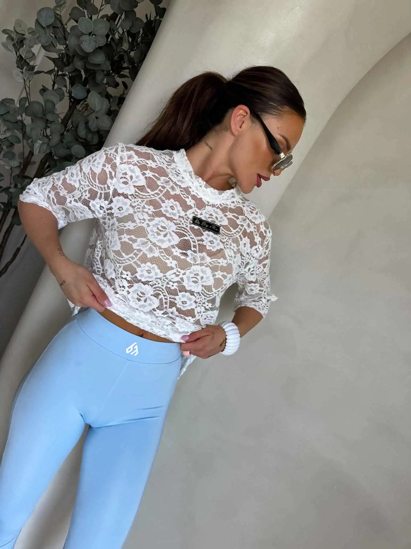 BY ME Legginsy GYM – baby blue
