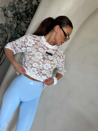 BY ME Legginsy GYM – baby blue