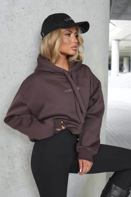 🪽LA MONNE bluza kangurka SKRZYDŁA brąz