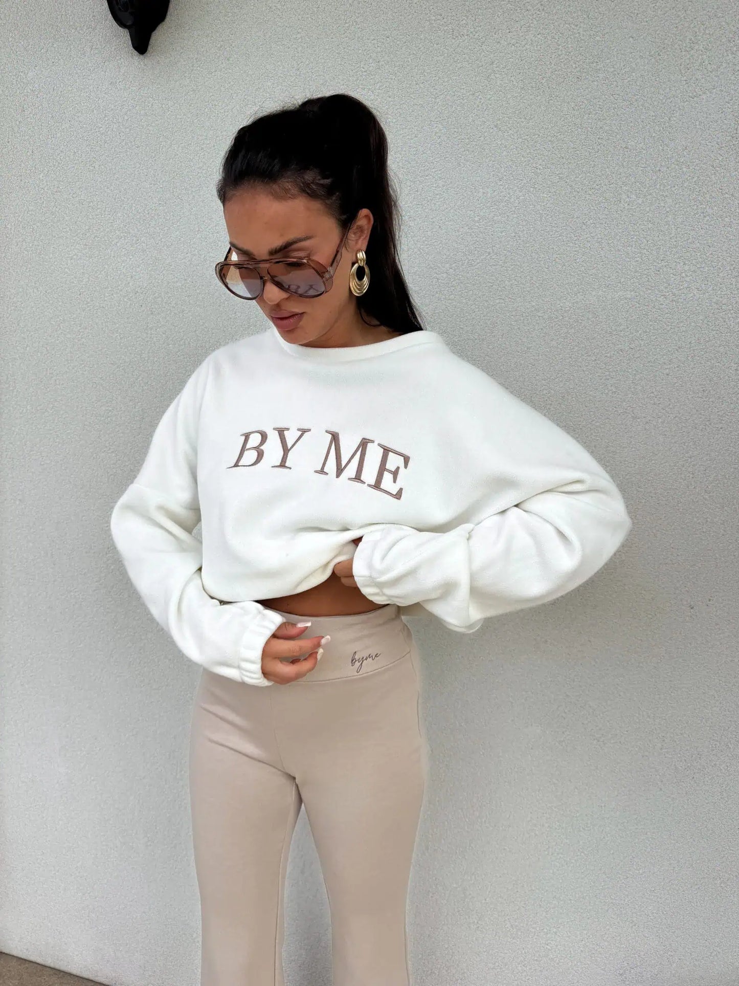 BY ME Bluza polarowa MERCY – Ecru