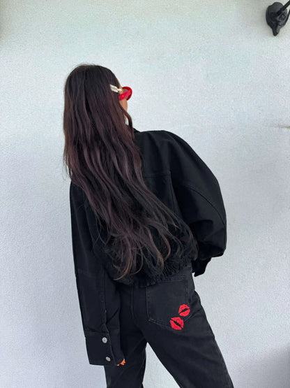 BY ME Jeansowa katana ONLY - BLACK