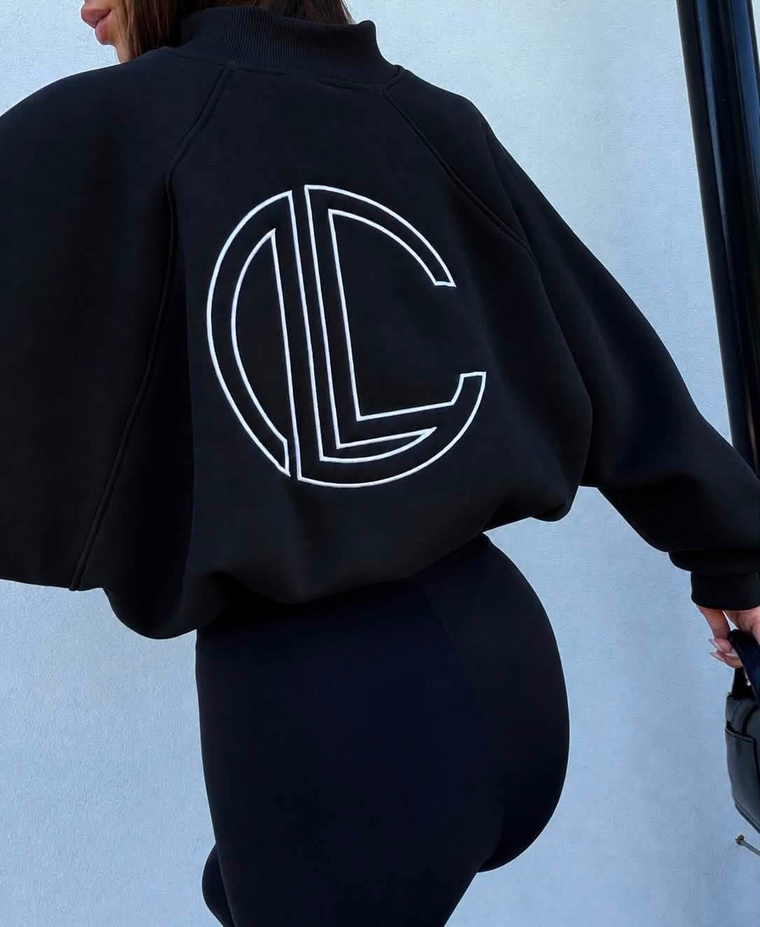 ✨ LOGOTYPE BLUZA ZIP - black✨