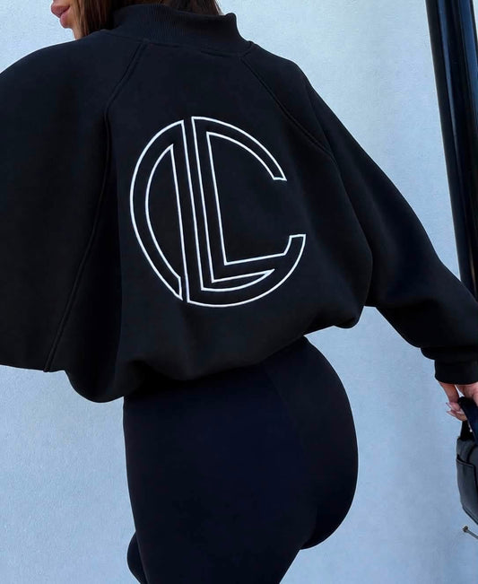 ✨ LOGOTYPE BLUZA ZIP - black✨