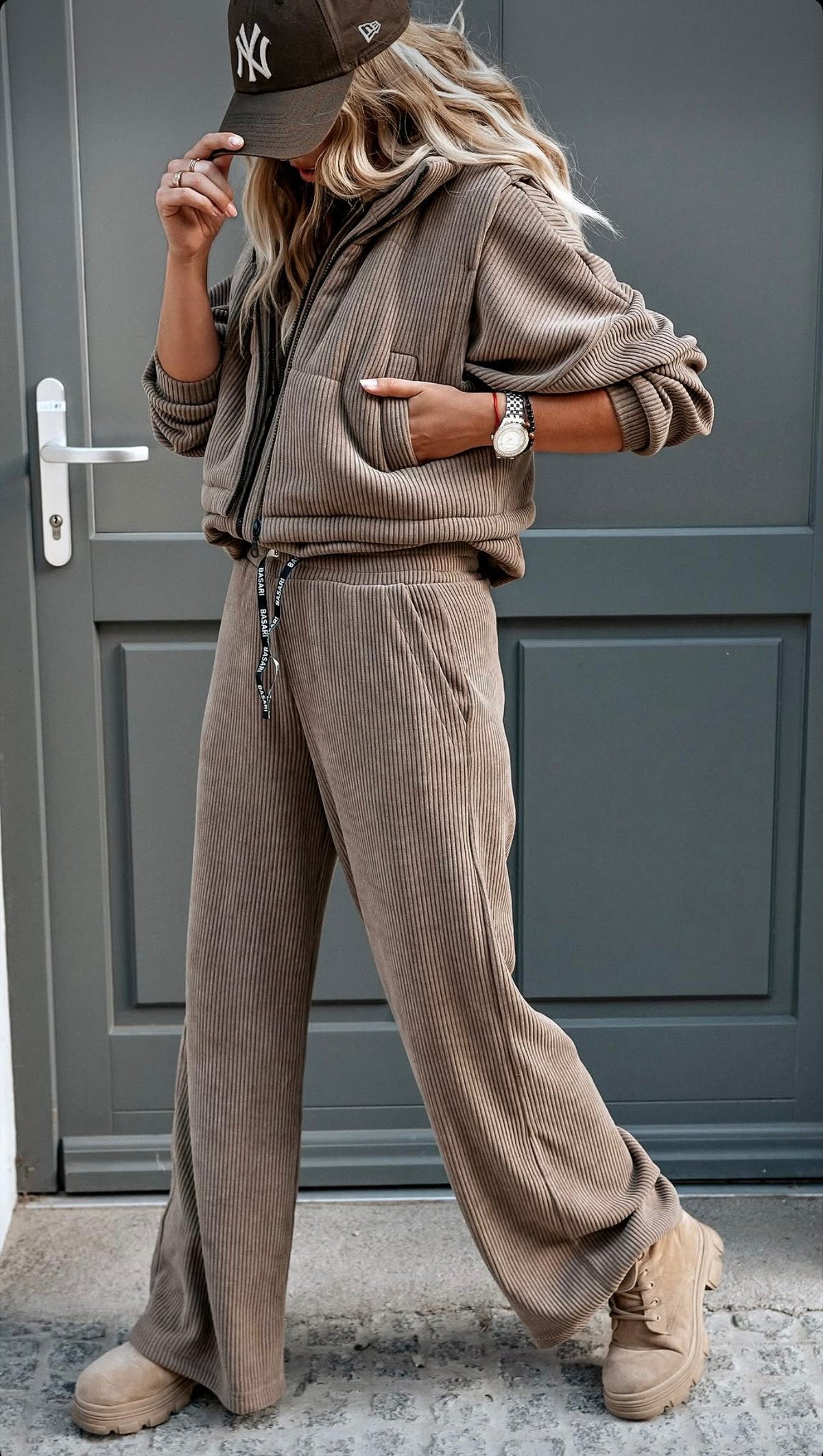 BASARI set 3pcs HOLLY taupe