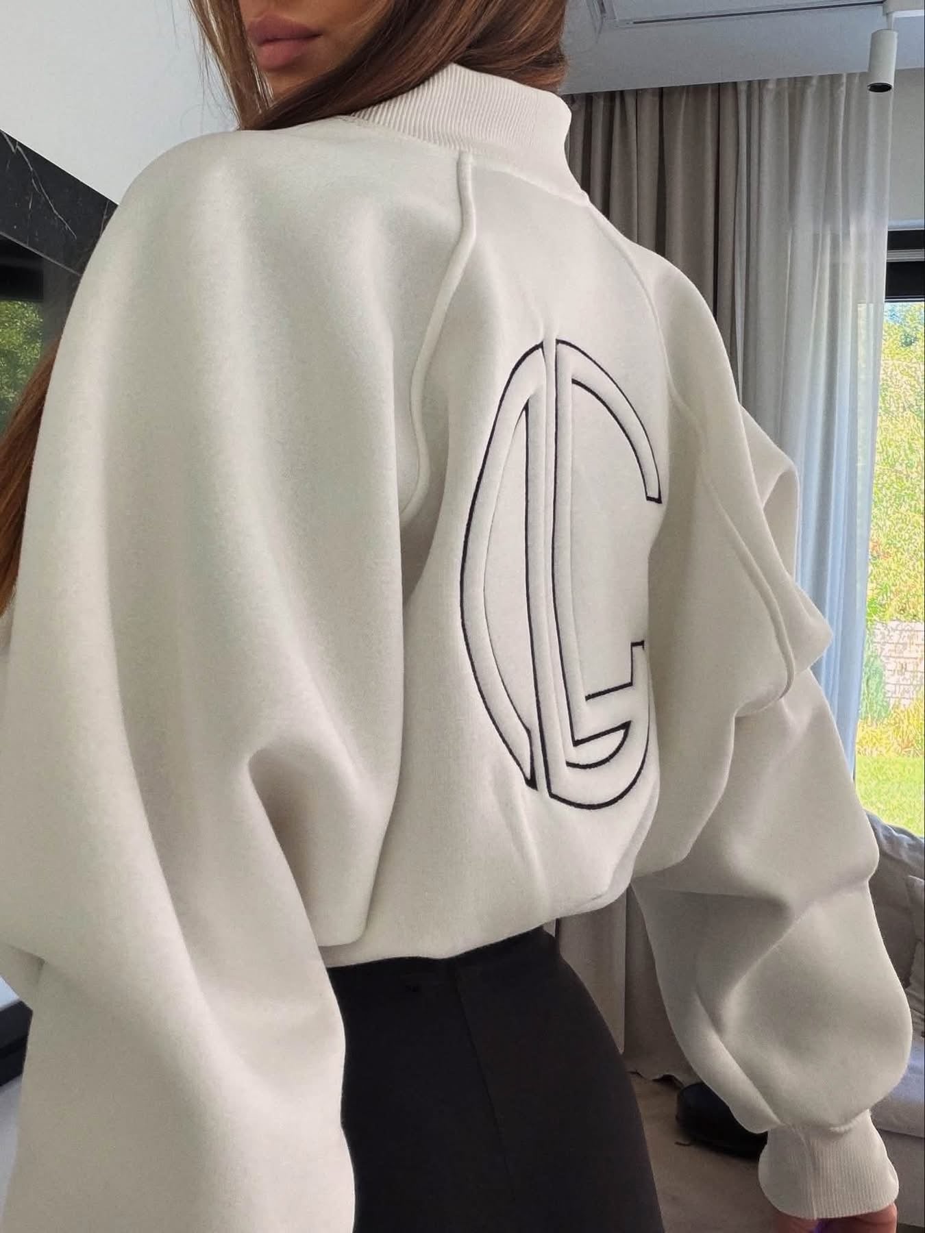 ✨ LOGOTYPE BLUZA ZIP - Cream✨