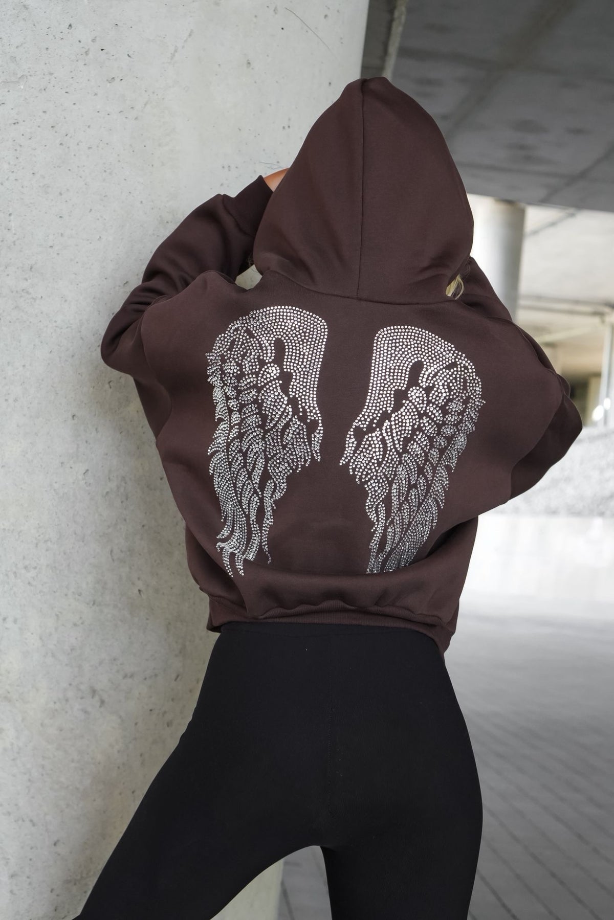 LA MONNE bluza rozpinana SKRZYDŁA brąz
