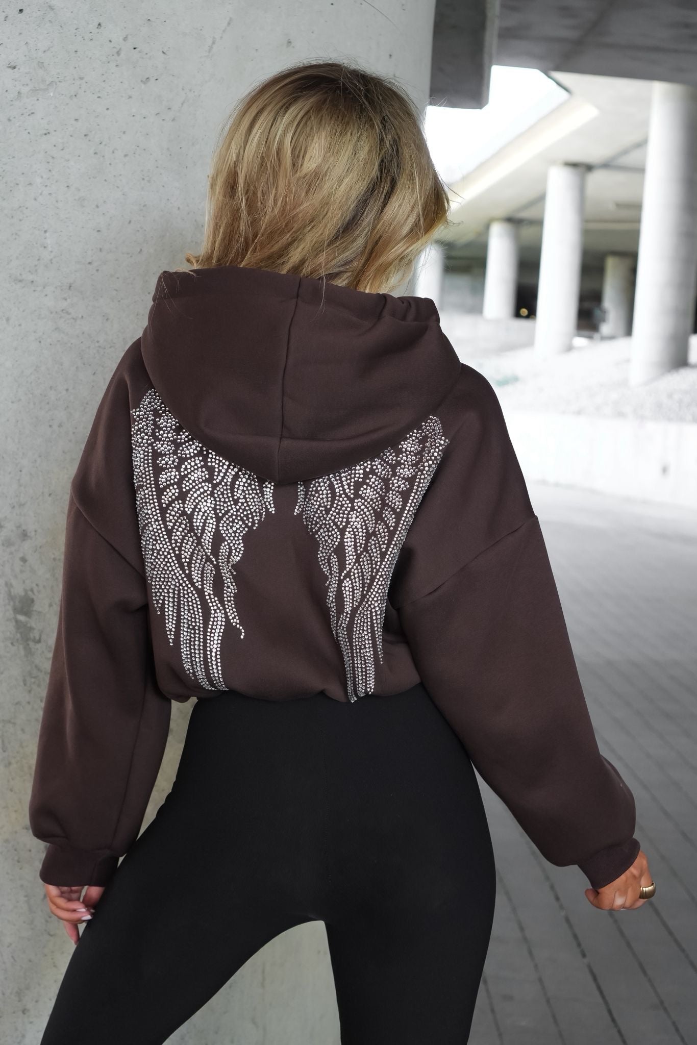 LA MONNE bluza rozpinana SKRZYDŁA brąz