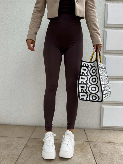 BY ME Legginsy GYM Logo – Brown