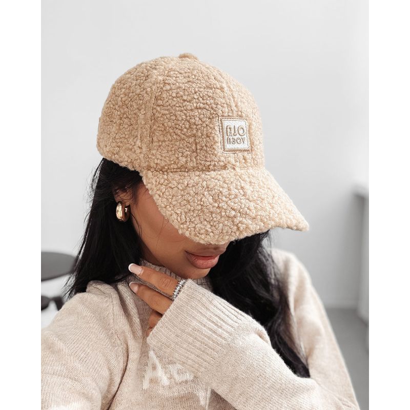 OLAVOGA czapka SAAL burgundy beige